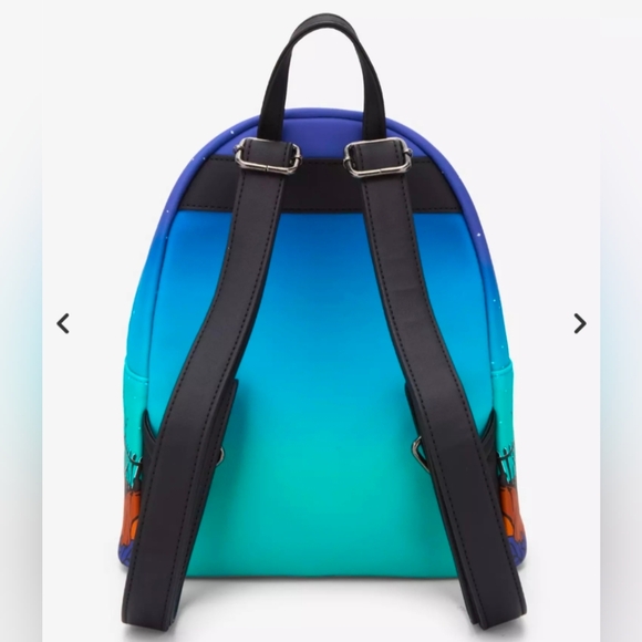 LAST ONE Loungefly Disney Stitch Pumpkin Glow-In-The-Dark Mini Backpack New! - Picture 4 of 9